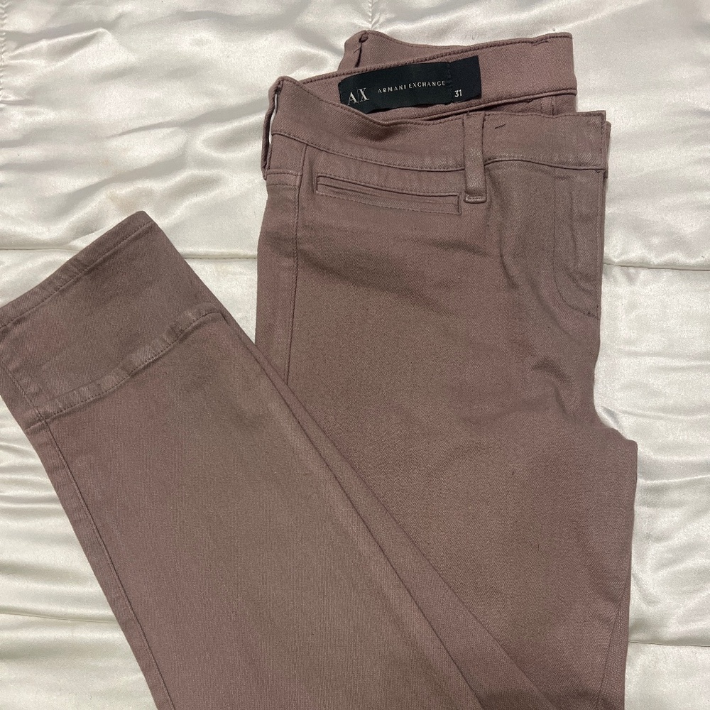 Mauve Colored Stretch Jeans